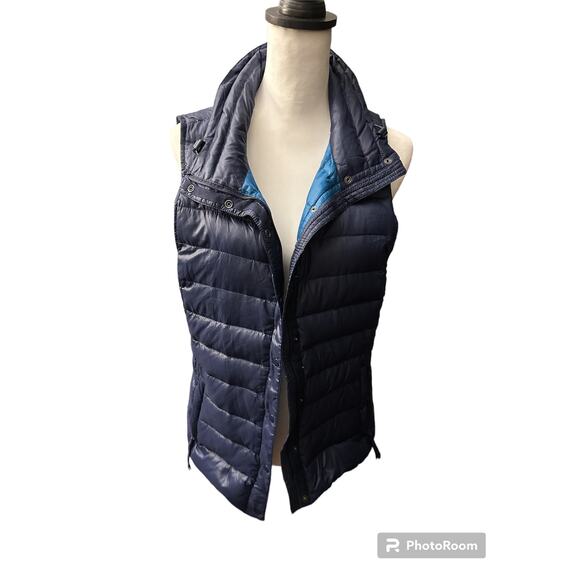 GAP Blue Down Vest Medium - Picture 1 of 3